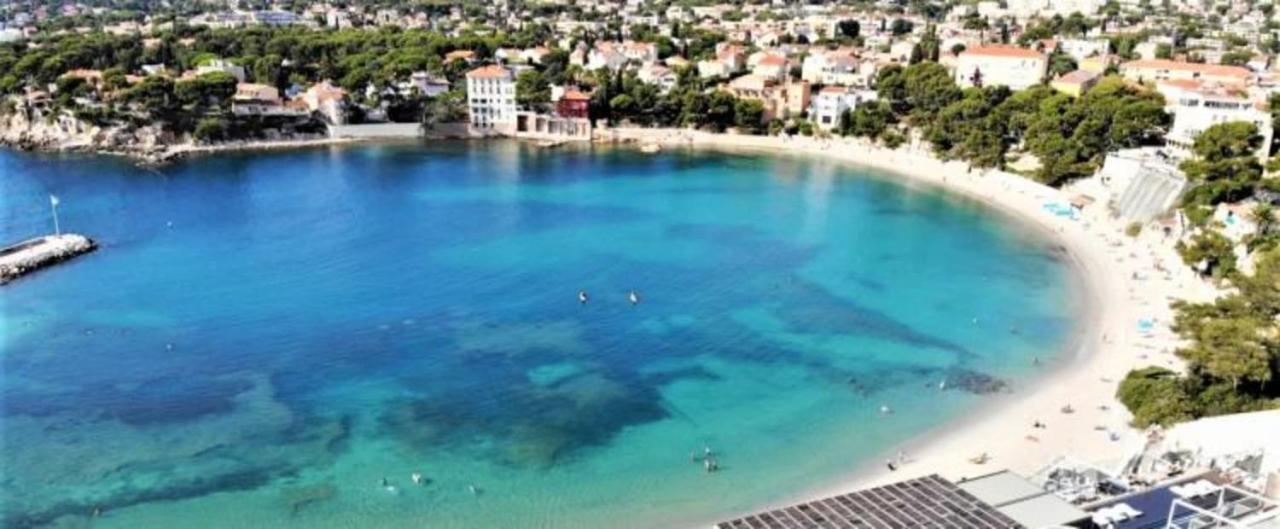 Spacious Sea View Apart At 50M From The Beach Bandol Bagian luar foto